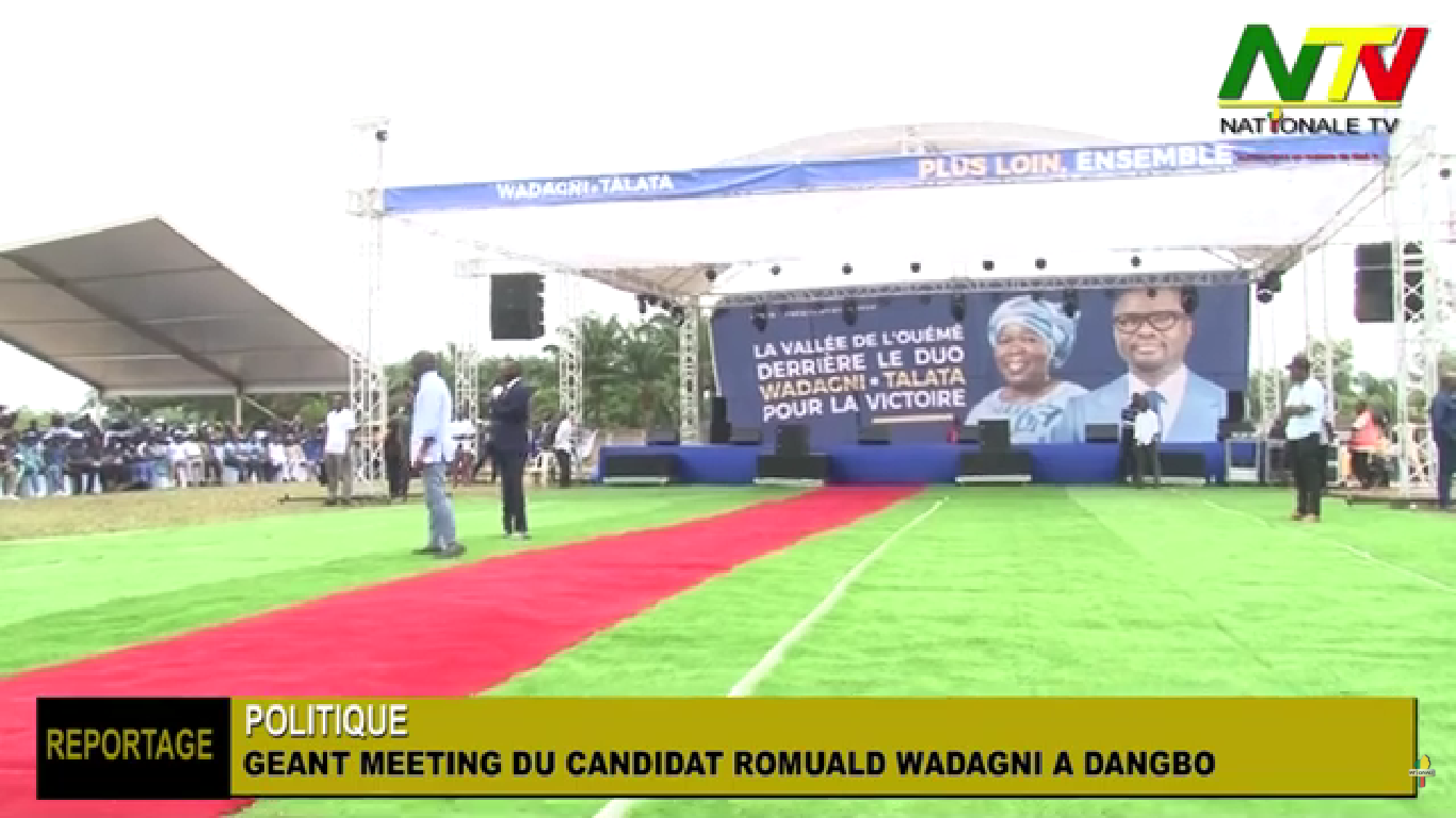 GEANT MEETING DU CANDIDAT ROMUALD WADAGNI A DANGBO